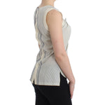 Ermanno Scervino Beachwear Striped Top Blouse Shirt Bow Tank SIG11505-1