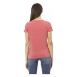 Trussardi Action Chic Fuchsia Short Sleeve Fashion Tee TRAC-23051-M-FBB-121