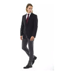 Uominitaliani Black Wool Men's Blazer UO-17094-IT58 | 3XL