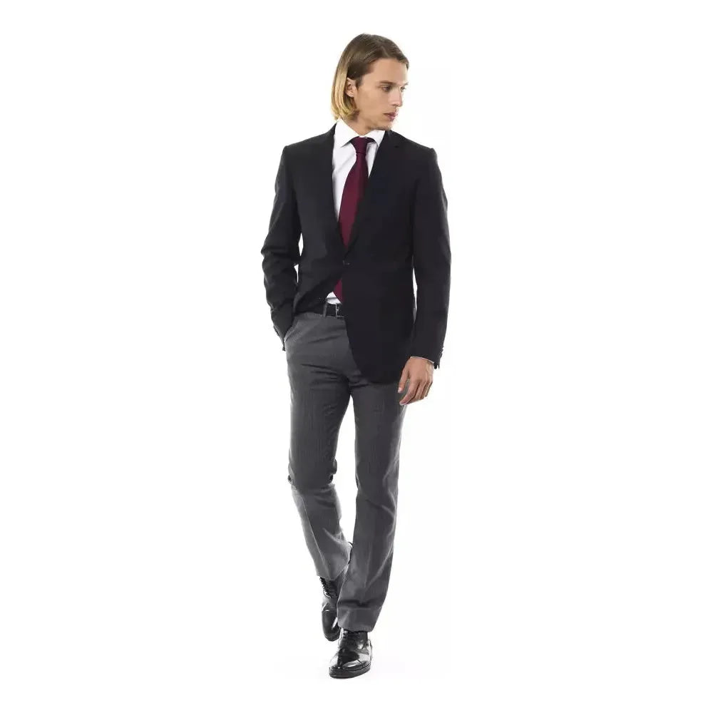 Uominitaliani Black Wool Men's Blazer UO-17094-IT58 | 3XL