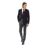 Uominitaliani Black Wool Men's Blazer UO-17094-IT58 | 3XL