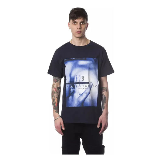 Nicolo Tonetto Blue Cotton Men's T-Shirt