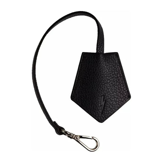 Neil Barrett Black Leather Men's Keychain
