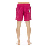 Bikkembergs Fuchsia Polyester Men Swim Short BI-22657-S