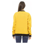 Baldinini Trend Yellow Cotton Women Hoodie BA-22529-S