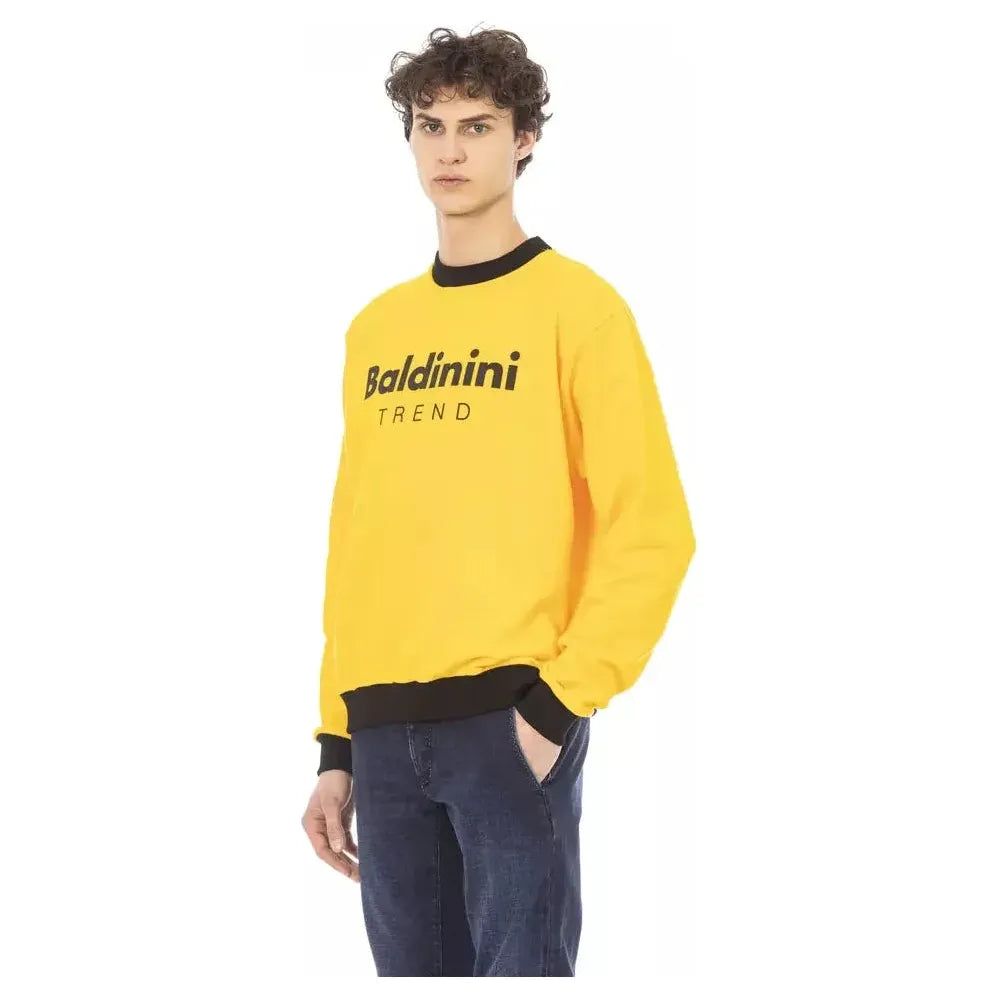 Baldinini Trend Yellow Cotton Men Sweater BA-22496-S