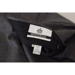 BENCIVENGA Gray Checkered Wool Dress Formal Pants PAN74055 - 54