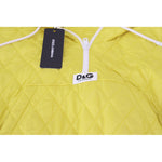 Dolce & Gabbana Yellow Nylon Quilted Hooded Pullover Jacket TSH83715- 40