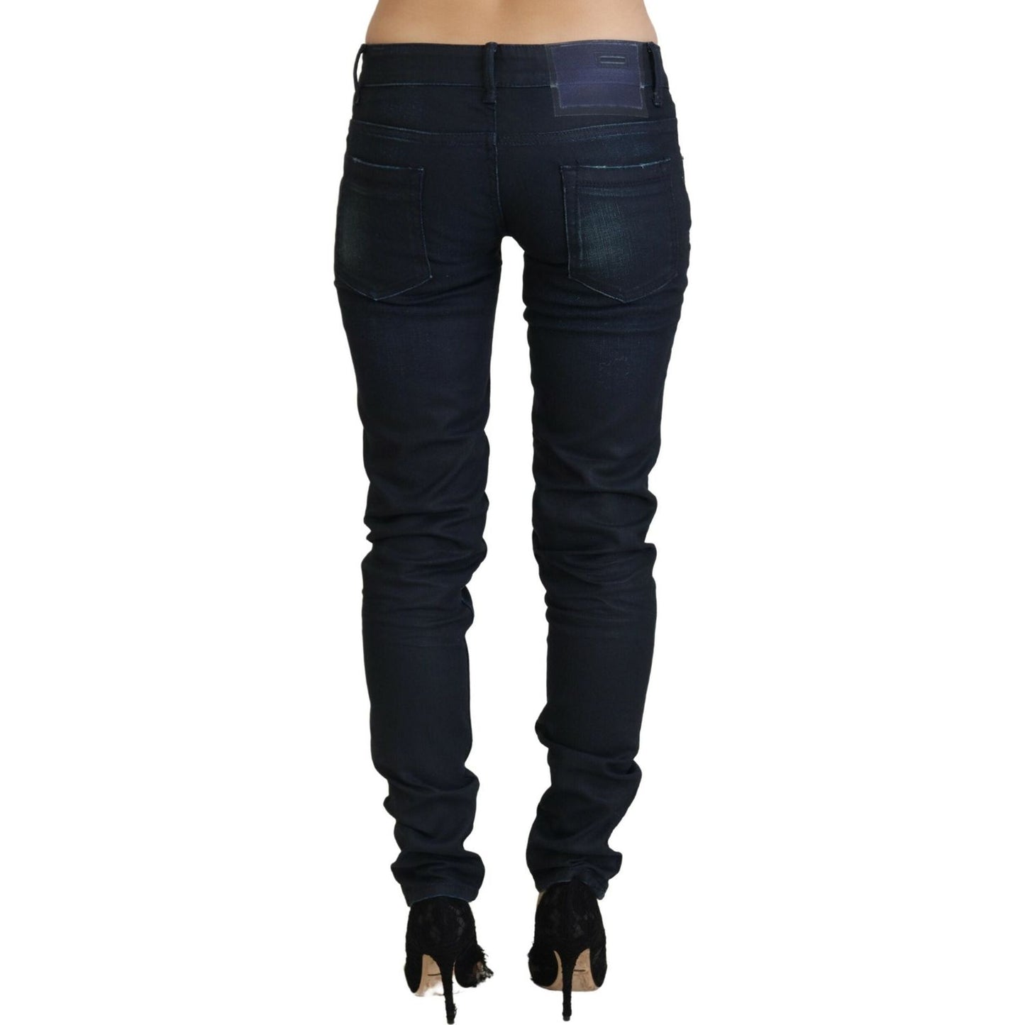 Acht Blue Low Waist Slim Fit Women Denim Jeans PAN71837-26
