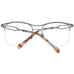 Scotch & Soda Gray Men Glasses Frame in gunmetal, metal half-rim style, 53-19-140 size, demo lenses included, branded case provided.