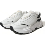 Dolce & Gabbana White Black Low Top Daymaster Sneakers Shoes LA10536-40