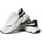 Dolce & Gabbana White Black Low Top Daymaster Sneakers Shoes LA10536-40