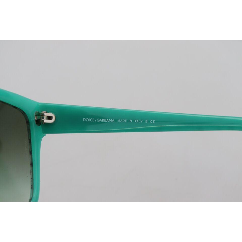 Dolce & Gabbana Green Stars Acetate Square Shades Sunglasses GLA1162