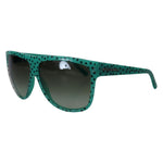 Dolce & Gabbana Green Stars Acetate Square Shades Sunglasses GLA1162