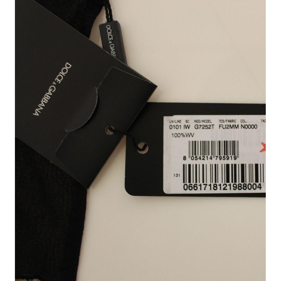 Dolce & Gabbana Elegant Black Wool Dress Vest Dolce & Gabbana Black