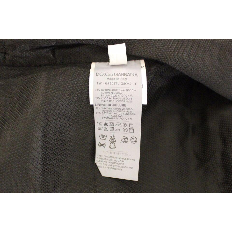 Dolce & Gabbana Elegant Black Cotton Blend Dress Vest Dolce & Gabbana Dark Slate Gray