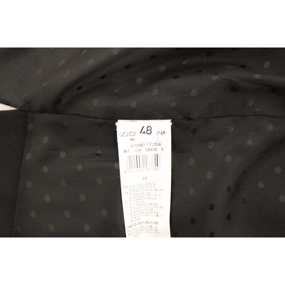 Dolce & Gabbana Elegant Black Wool Silk Dress Vest Dolce & Gabbana Dark Slate Gray