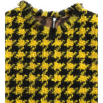 Dolce & Gabbana Yellow Houndstooth Sleeveless Aline Mini Dress DR28964-40