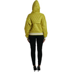 Dolce & Gabbana Yellow Nylon Quilted Hooded Pullover Jacket JKT3734-40