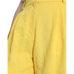 Dolce & Gabbana Yellow Viscose High Waist Bermuda Shorts PAN74916-44