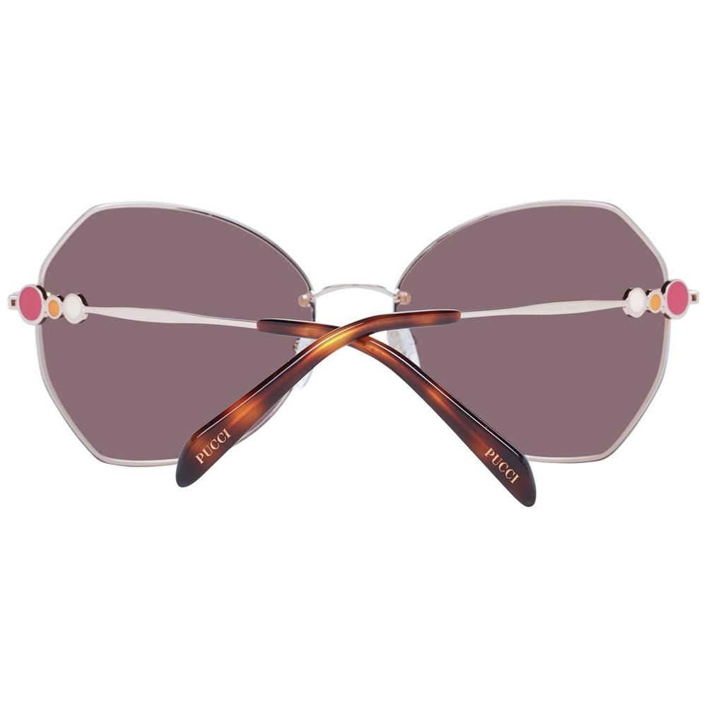 Emilio Pucci Rose Gold Women Sunglasses Emilio Pucci Dim Gray