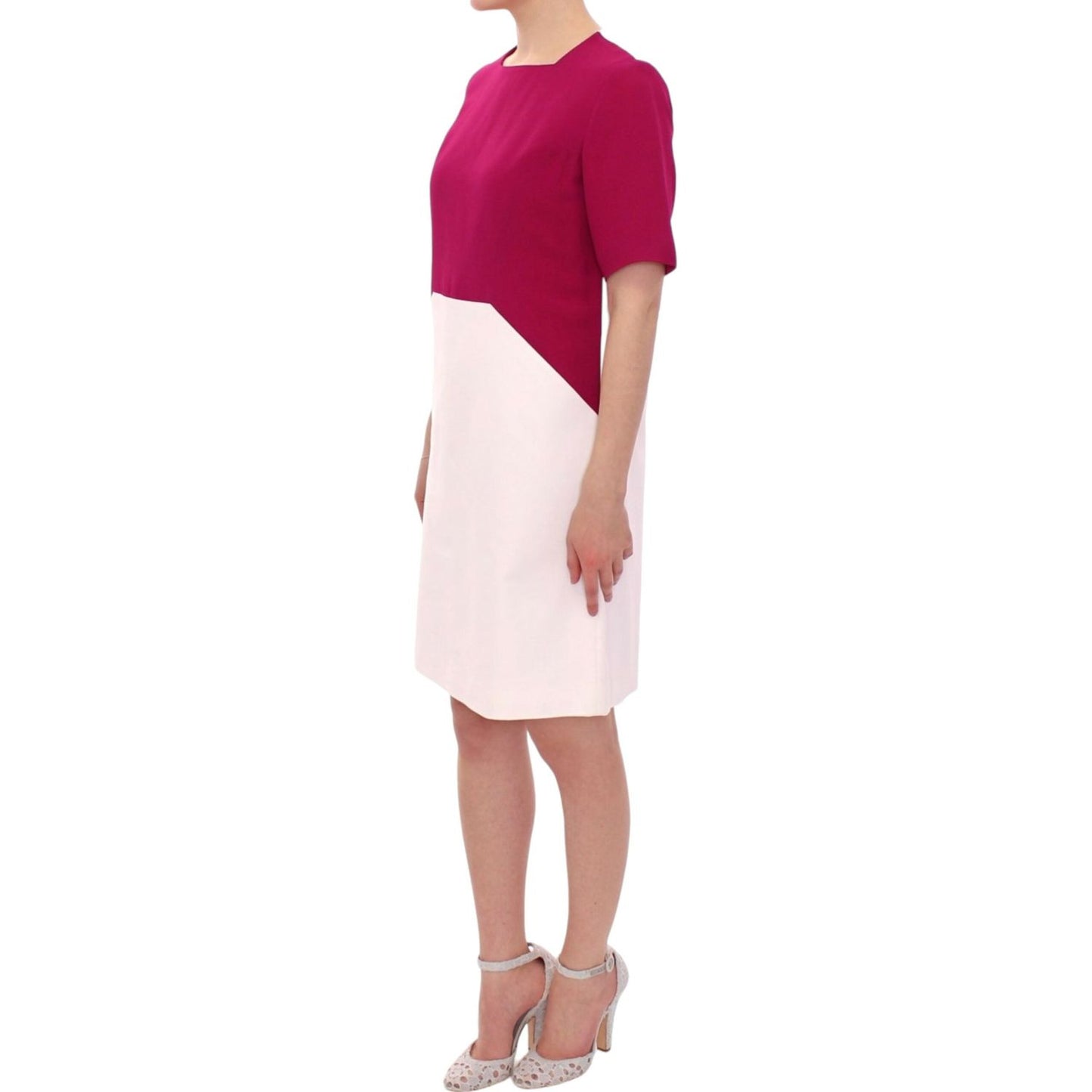 CO|TE Chic White and Pink Shift Robot Dress CO|TE Light Gray