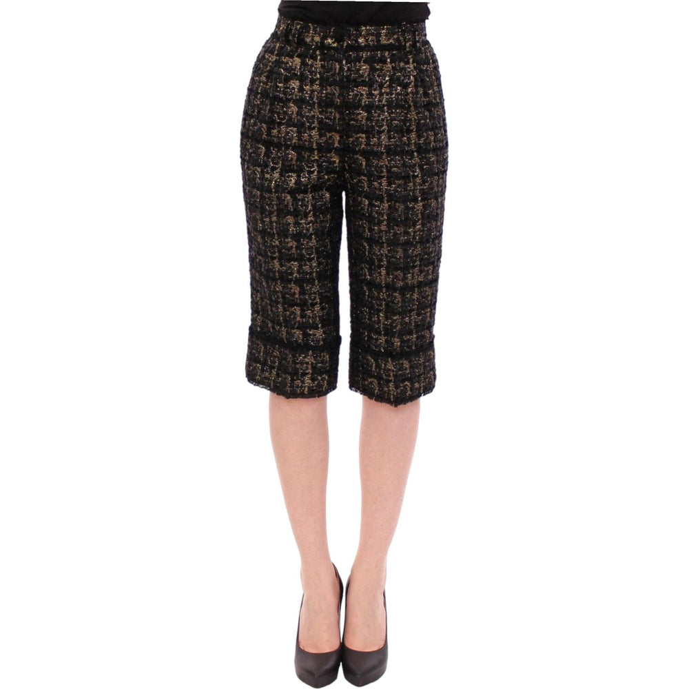 Dolce & Gabbana Black fabric shorts pants GSS10092-1