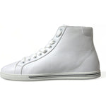 Dolce & Gabbana White Saint Tropez High Top Men Sneakers Shoes MV5417-40