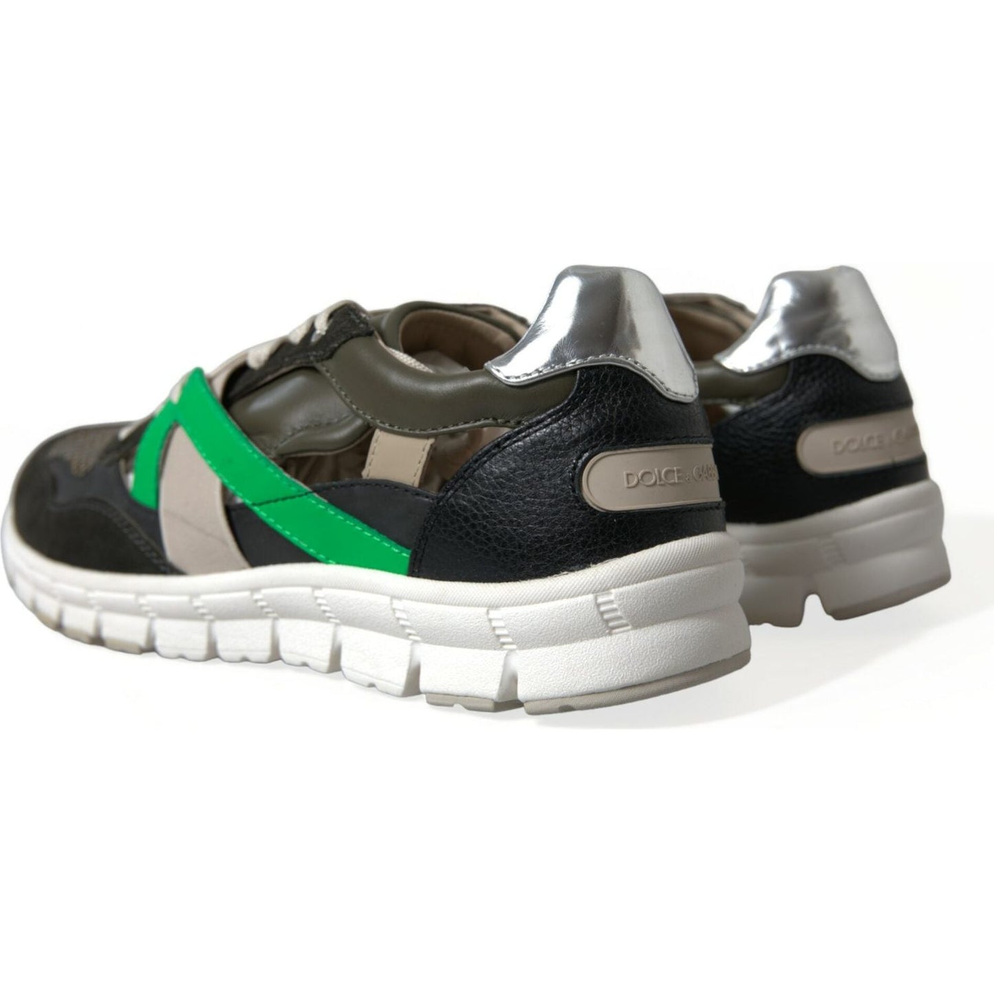 Dolce & Gabbana Multicolor Leather Suede Low Top Sneakers Shoes MV5578-41