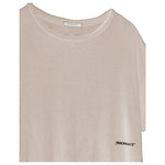 Hinnominate Beige Modal Women T-Shirt HI-9422-S