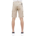 People Of Shibuya Beige Stretch Bermuda Cargo Shorts PE-12434-IT56 | 3XL