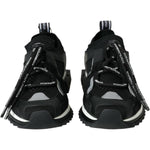 Dolce & Gabbana Black Mesh Sorrento Trekking Sneakers Shoes LA10687-37