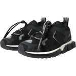 Dolce & Gabbana Black Mesh Sorrento Trekking Sneakers Shoes LA10687-37