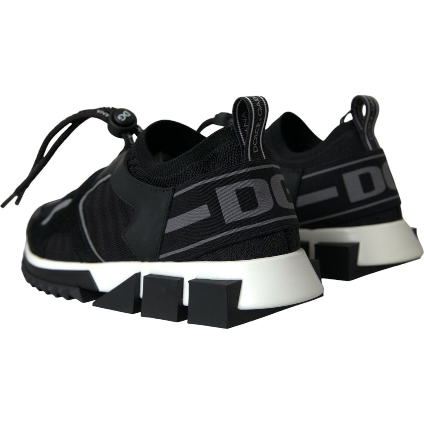 Dolce & Gabbana Black Mesh Sorrento Trekking Sneakers Shoes LA10687-37