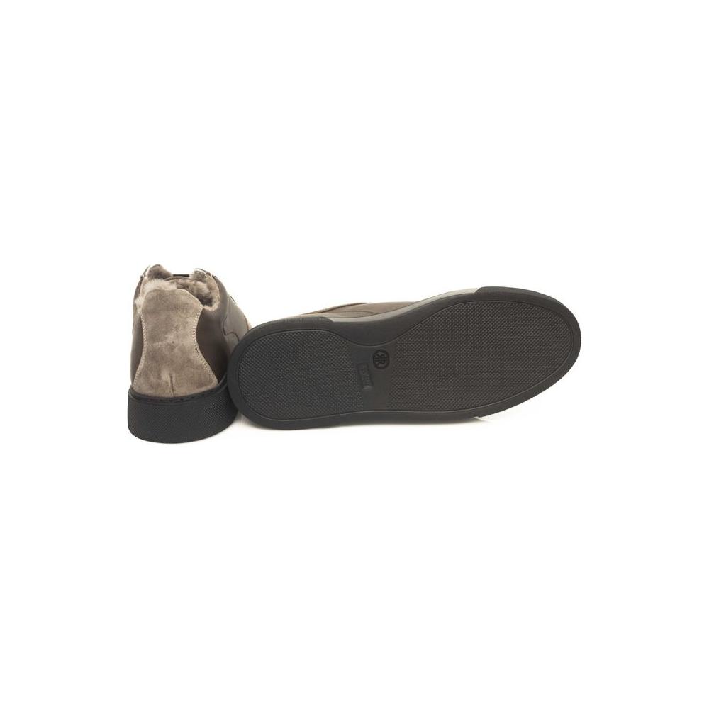 Cerruti 1881 Beige Cowhide Men Sneaker CE-24447-EU39/US6