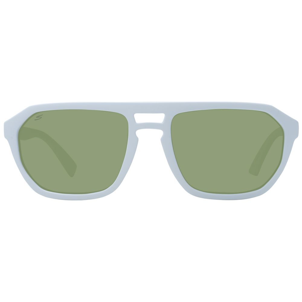 Serengeti White Men Sunglasses Serengeti Light Gray