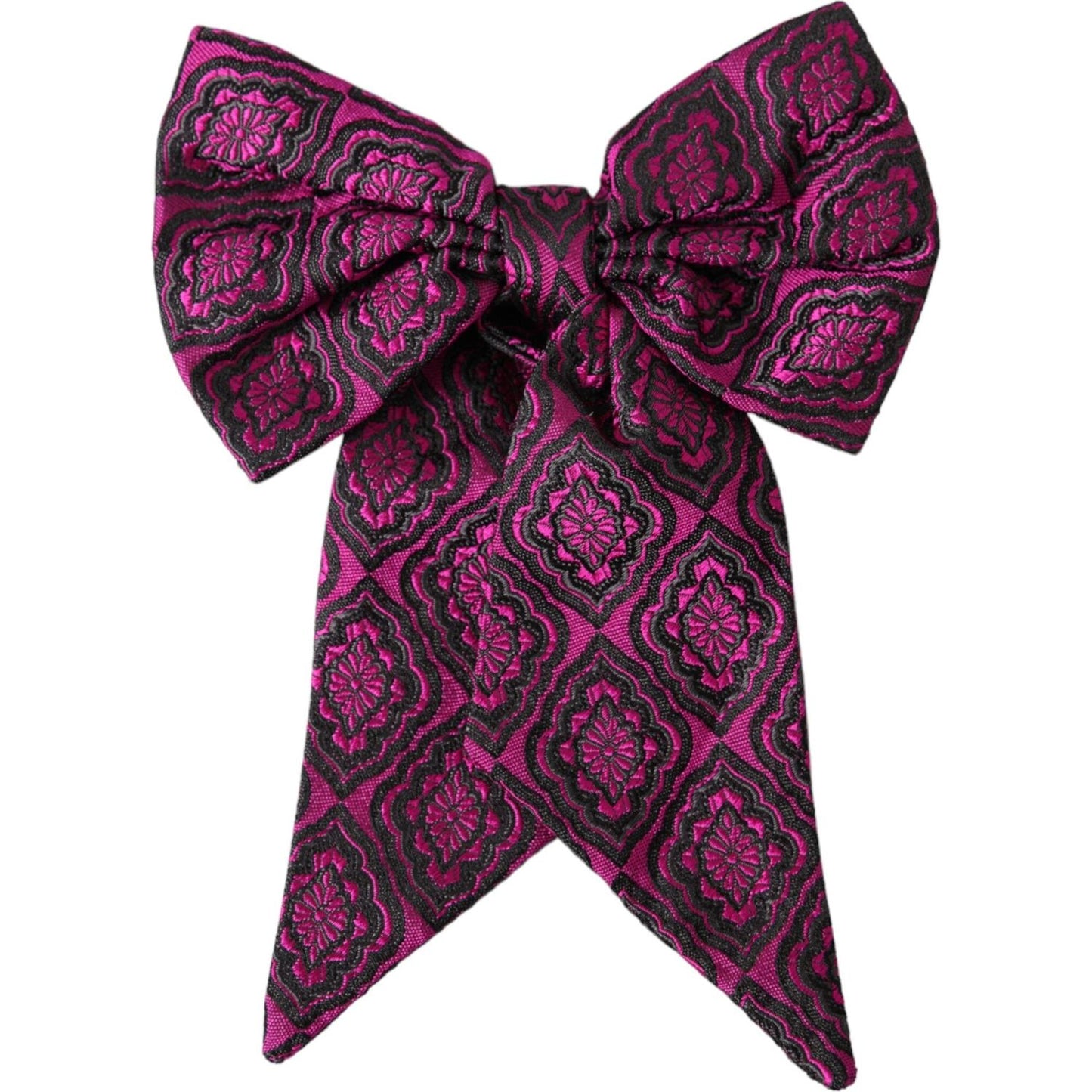 Dolce & Gabbana Purple Ribbon Silk Adjustable Neck Men Bow Tie Dolce & Gabbana Dark Slate Gray