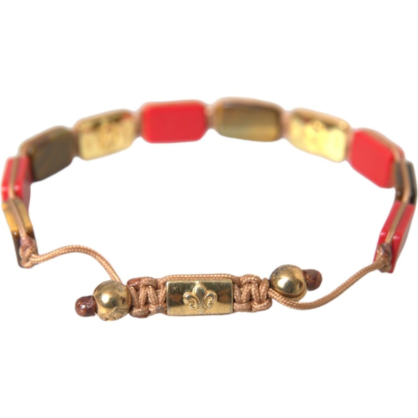 Nialaya CZ Tiger Eye Red Coral 925 Silver Men Bracelet SMY10241-L