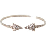 Nialaya Arrow Crystal 925 Silver Bangle Bracelet Women SMY10247-S