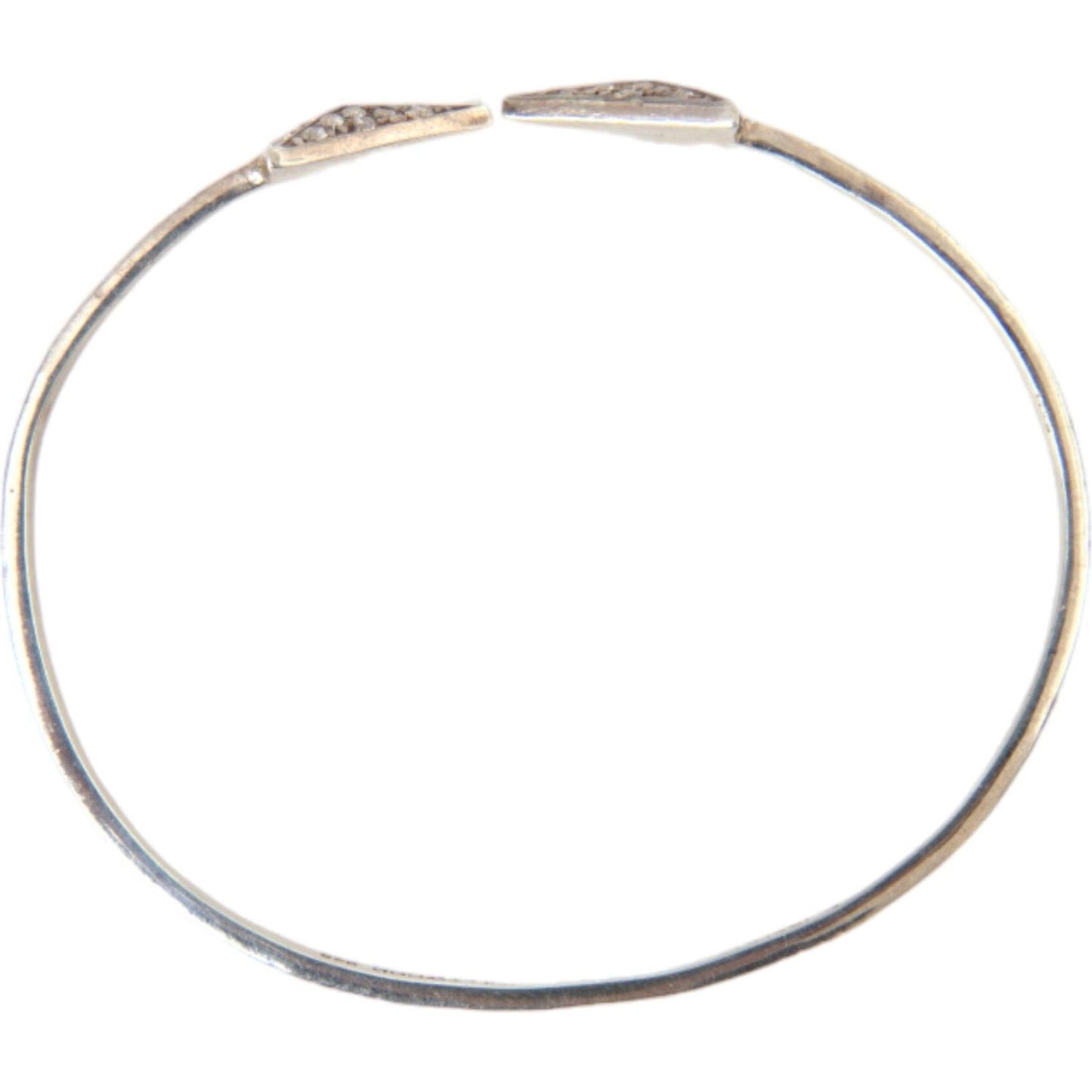 Nialaya Arrow Crystal 925 Silver Bangle Bracelet Women SMY10247-S