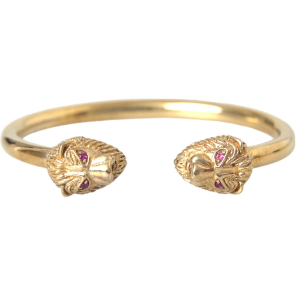 Nialaya Gold CZ Lion Bangle Bracelet Women SMY10251-M