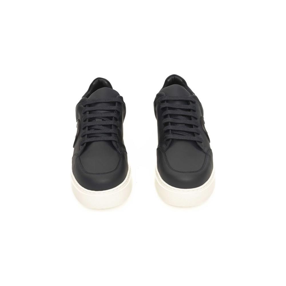 Cerruti 1881 Blue Cowhide Men Sneaker CE-24454-EU39/US6