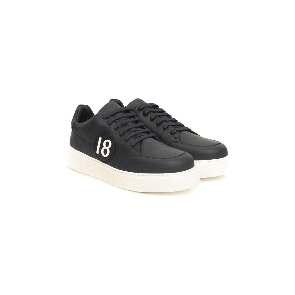 Cerruti 1881 Blue Cowhide Men Sneaker CE-24454-EU39/US6
