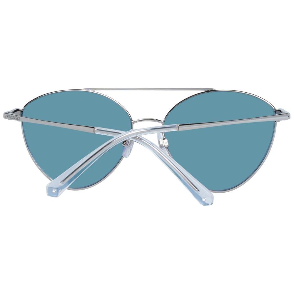 Swarovski Silver Women Sunglasses Swarovski Cadet Blue