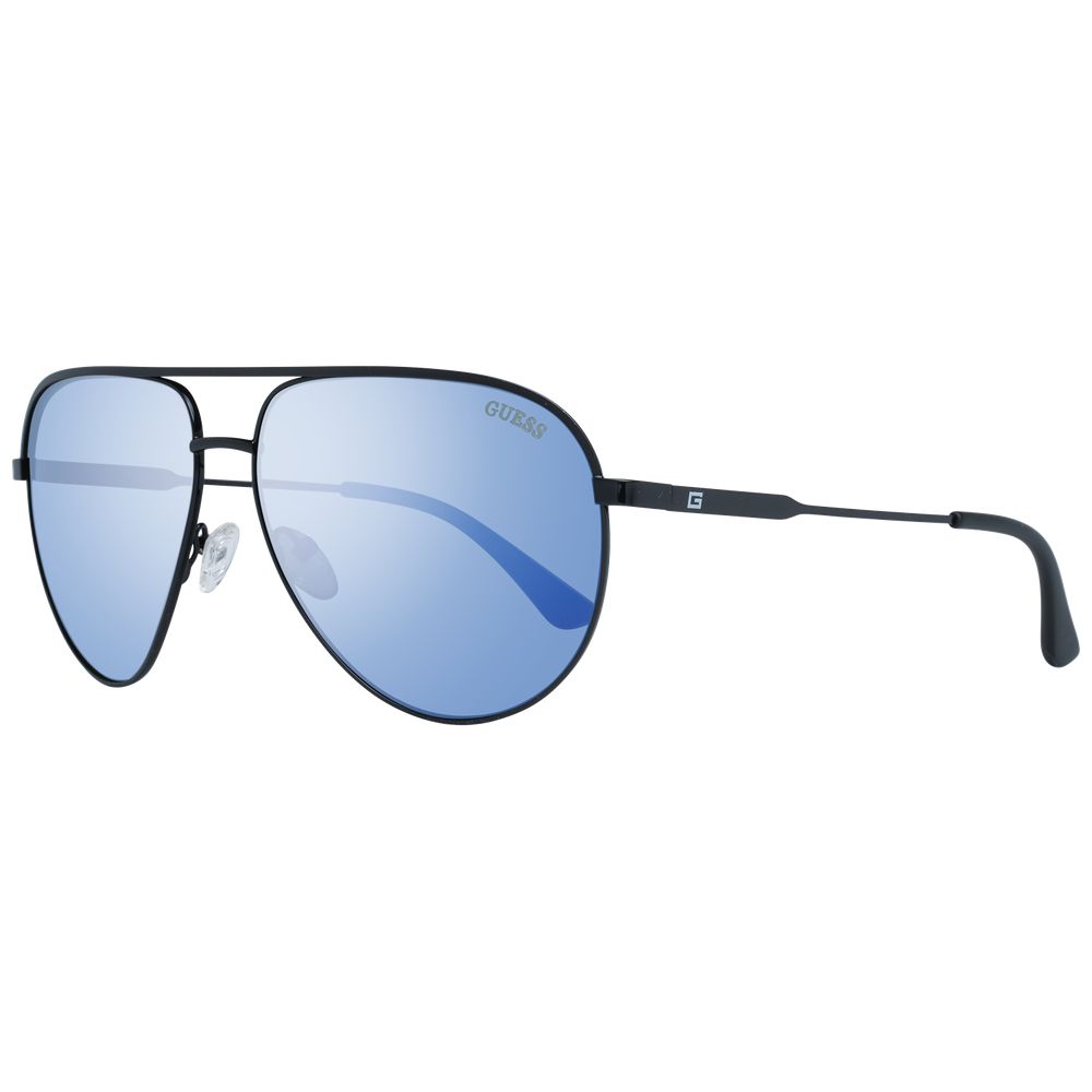 Guess Black Men Sunglasses Guess Light Steel Blue