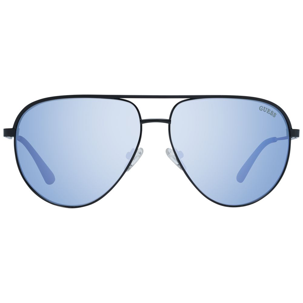 Guess Black Men Sunglasses Guess Light Steel Blue