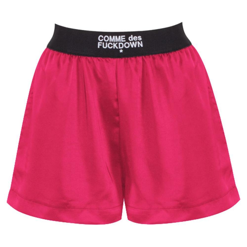 Comme Des Fuckdown Fuchsia Polyester Short CO-13541-S