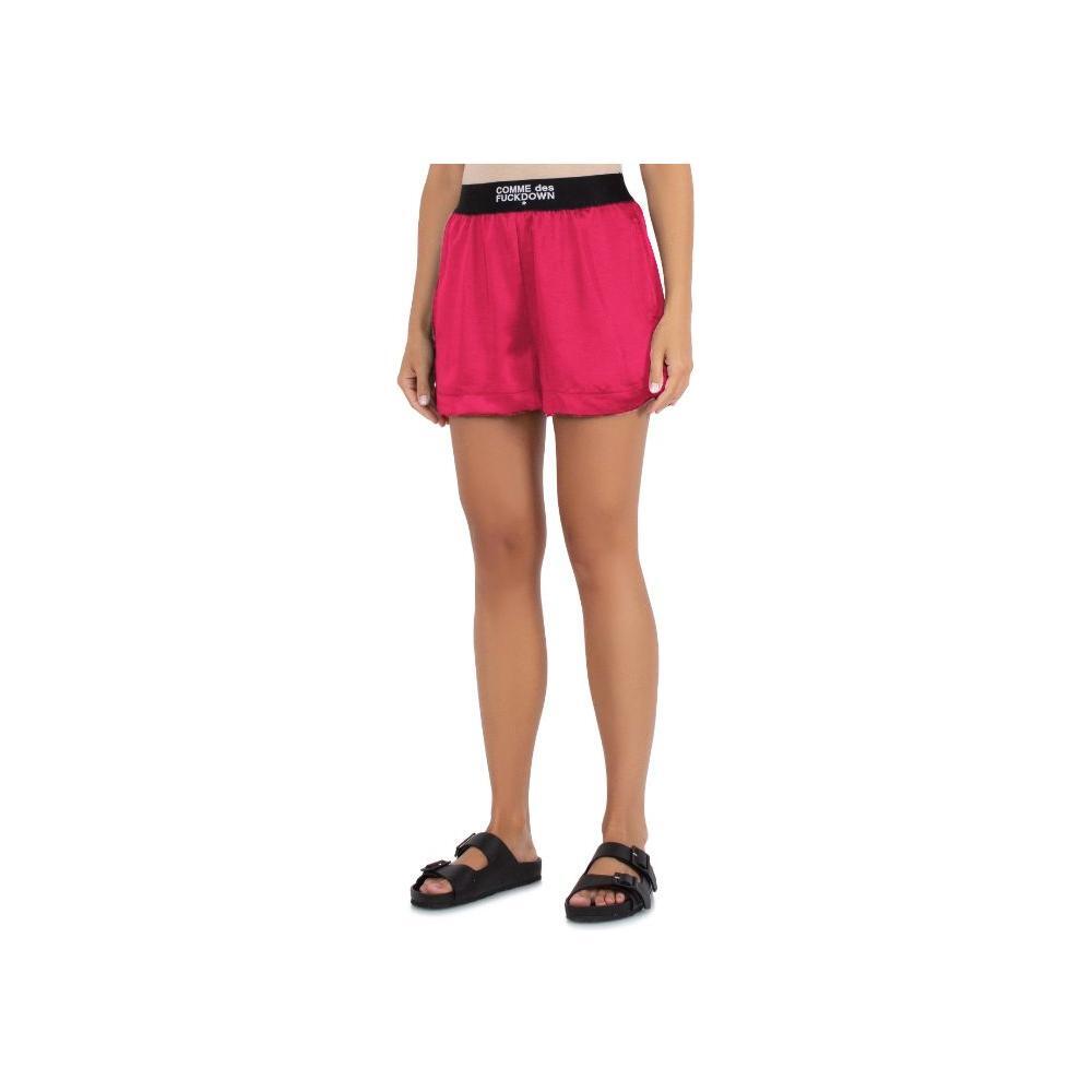 Comme Des Fuckdown Fuchsia Polyester Short CO-13541-S