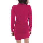 Yes Zee Fuchsia Viscose Dress YE-13722-XS