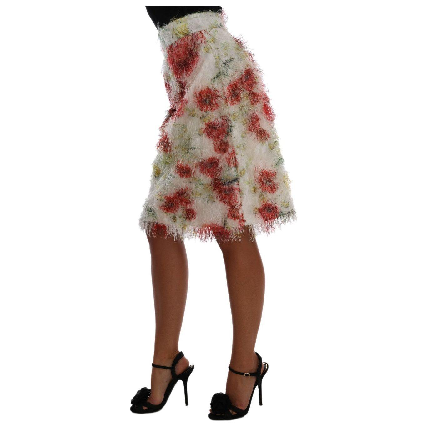 Dolce & Gabbana Floral Patterned Pencil Straight Skirt SKI1033-5